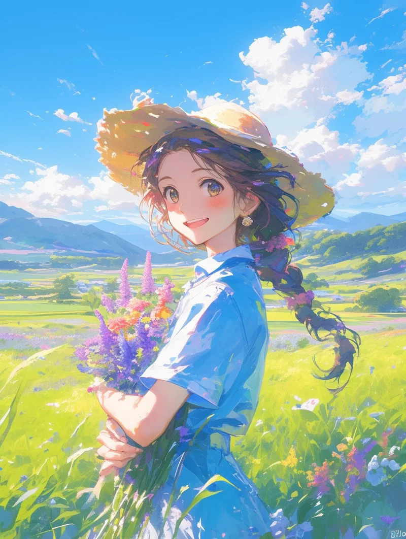 繁花漫画角色插画